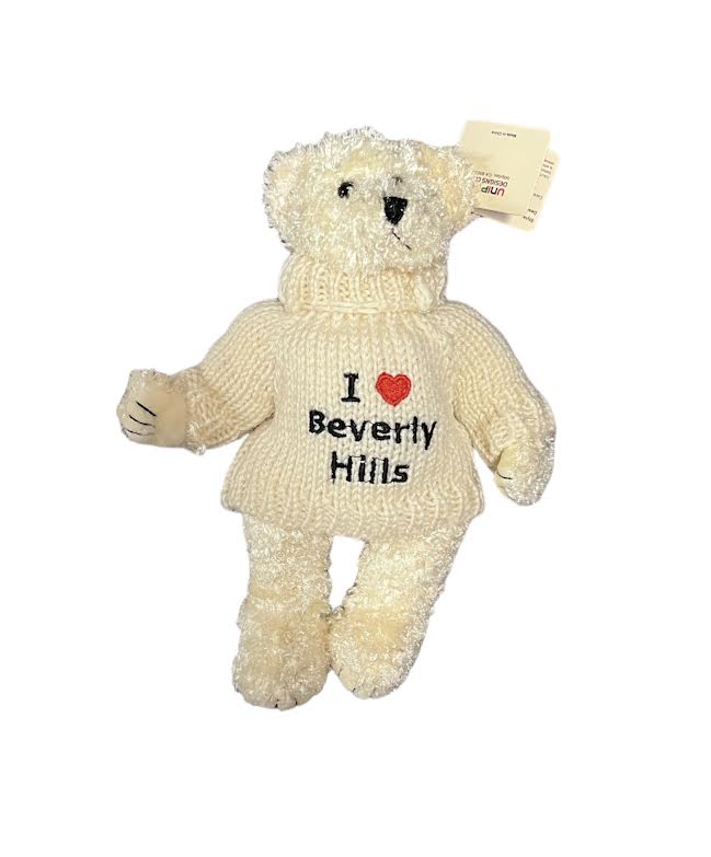 I LOVE BEVERLY HILLS MINI WHITE BEAR