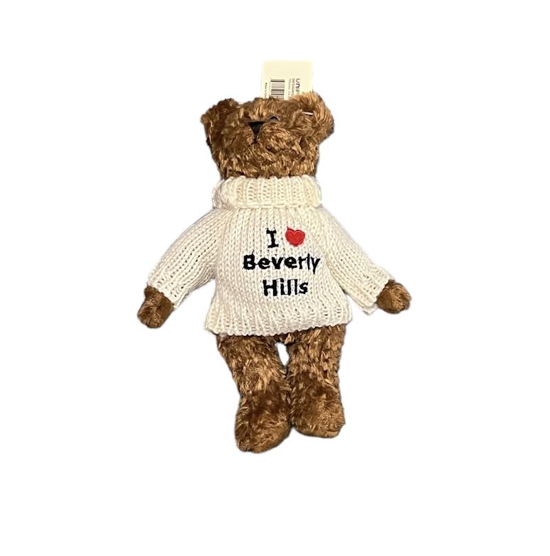 I LOVE BEVERLY HILLS MINI BROWN BEAR