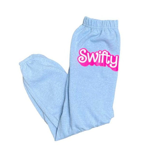 GIRLS SWIFTY HEATHER BLUE SWEATPANTS