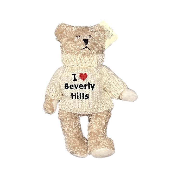 I LOVE BEVERLY HILLS MINI CREAM BEAR