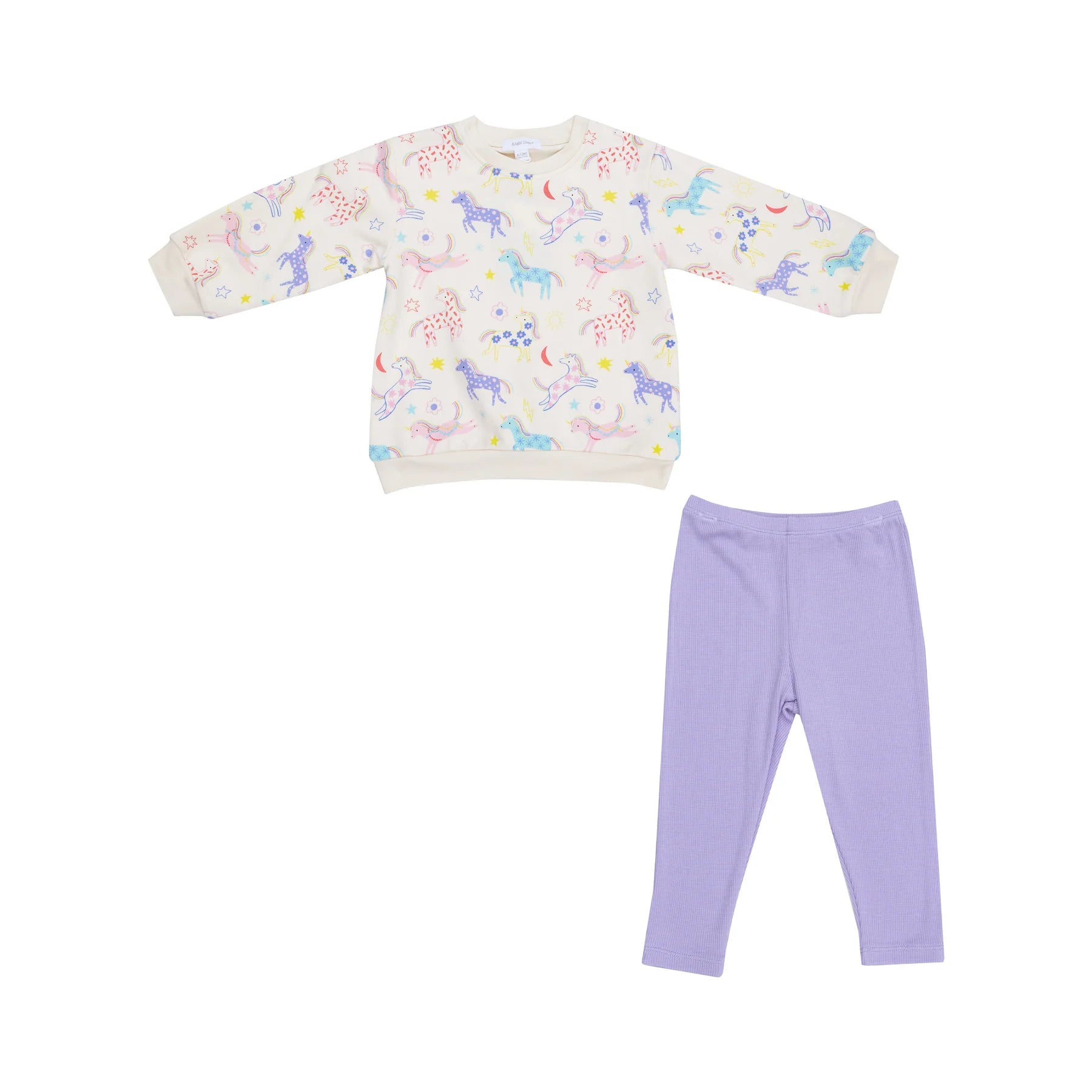 FRENCH TERRY FUN UNICORNS OVERSIZED SWEATSHIRT LEGGING SET