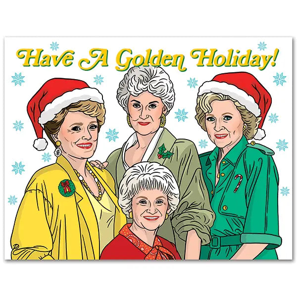 GOLDEN HOLIDAY CHRISTMAS CARD