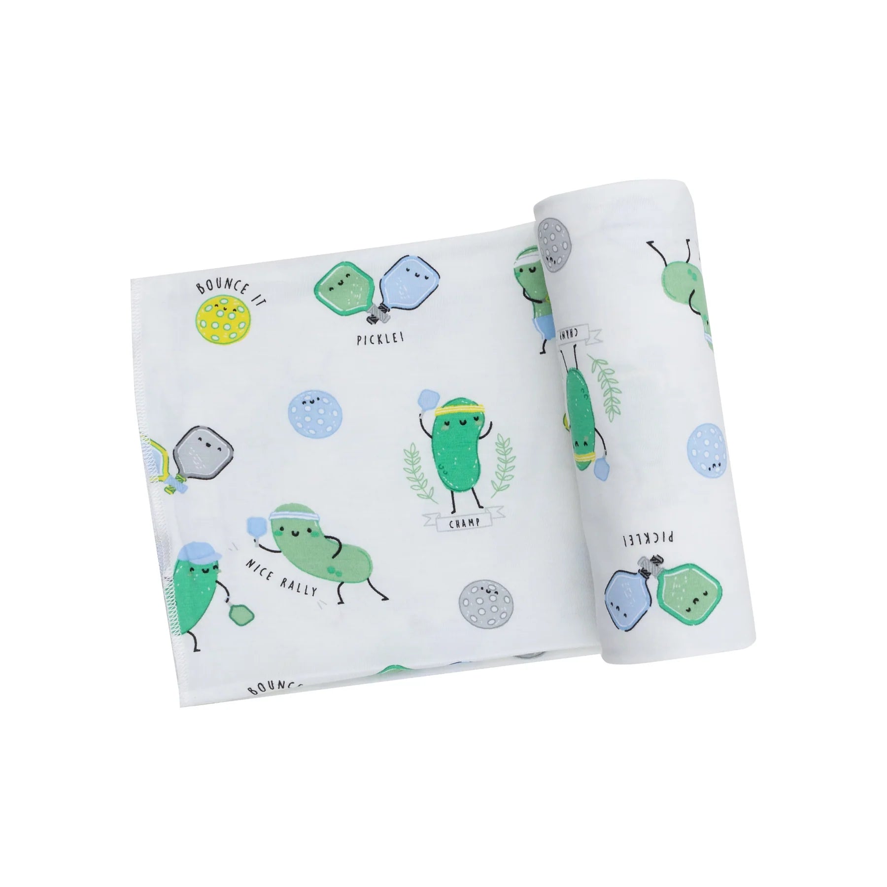 BLUE PICKLEBALL SWADDLE BLANKET