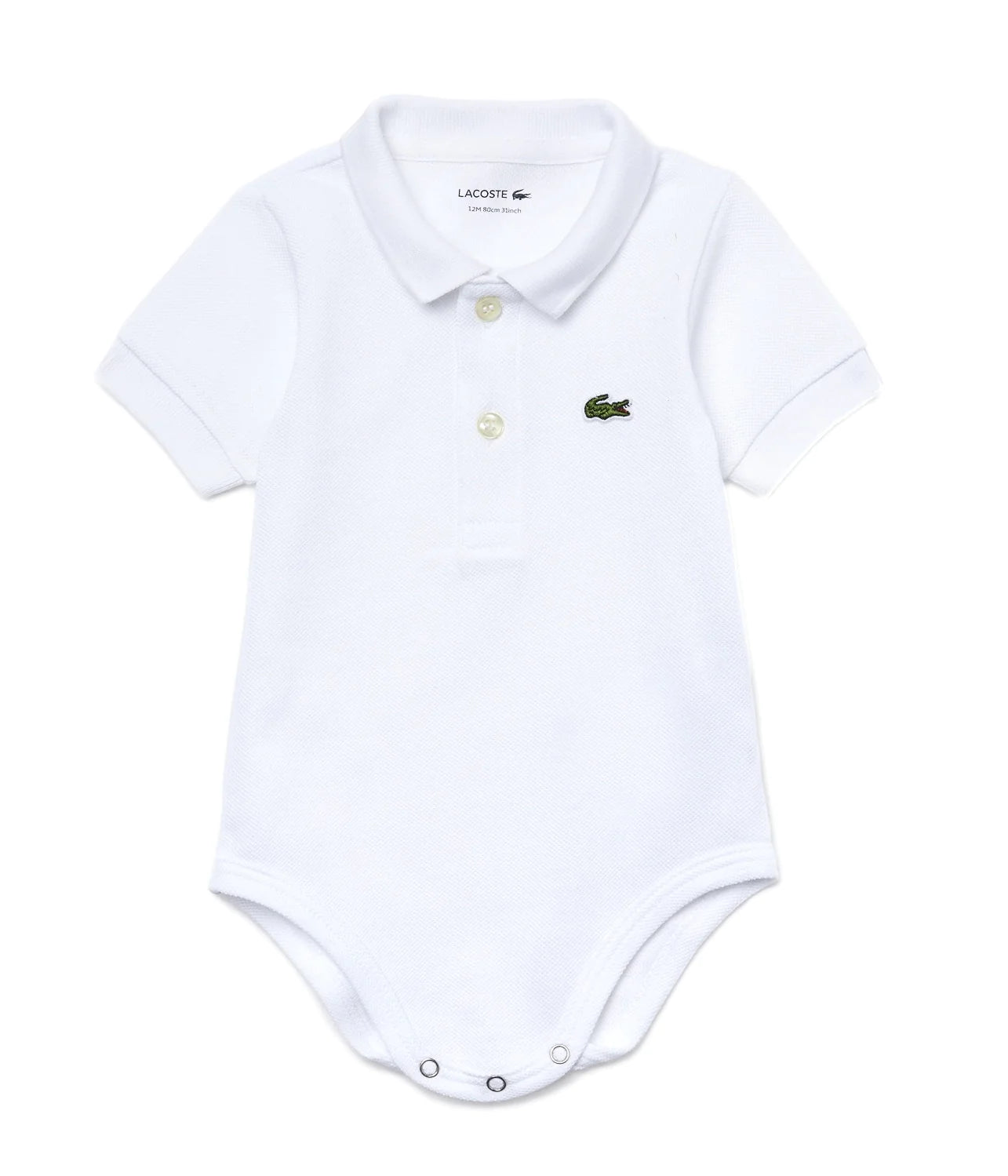 BABY WHITE LACOSTE  ONESIE