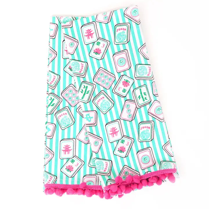 MAHJONG POM POM KITCHEN TOWEL