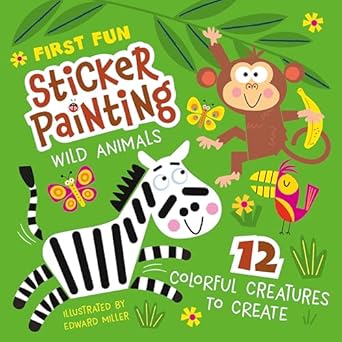 FIRST FUN: STICKER PAINTING WILD ANIMALS