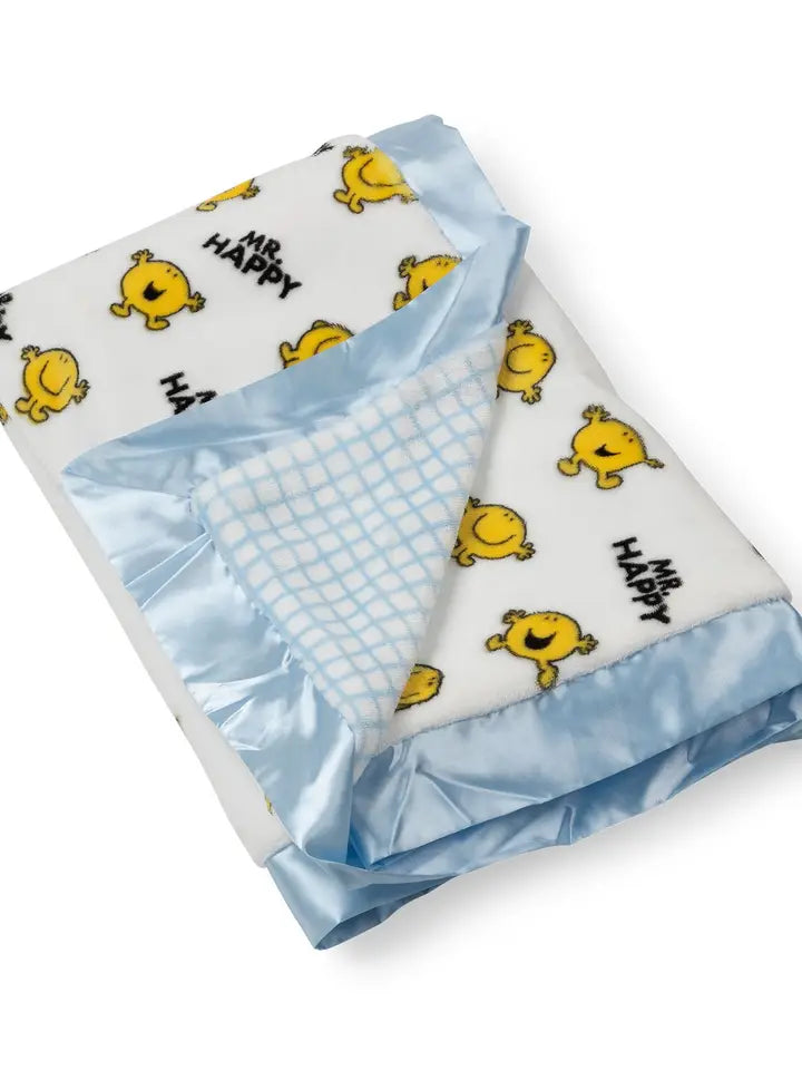 MR. HAPPY REVERSIBLE BABY BLANKET