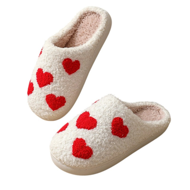 WOMENS HEART SLIPPERS