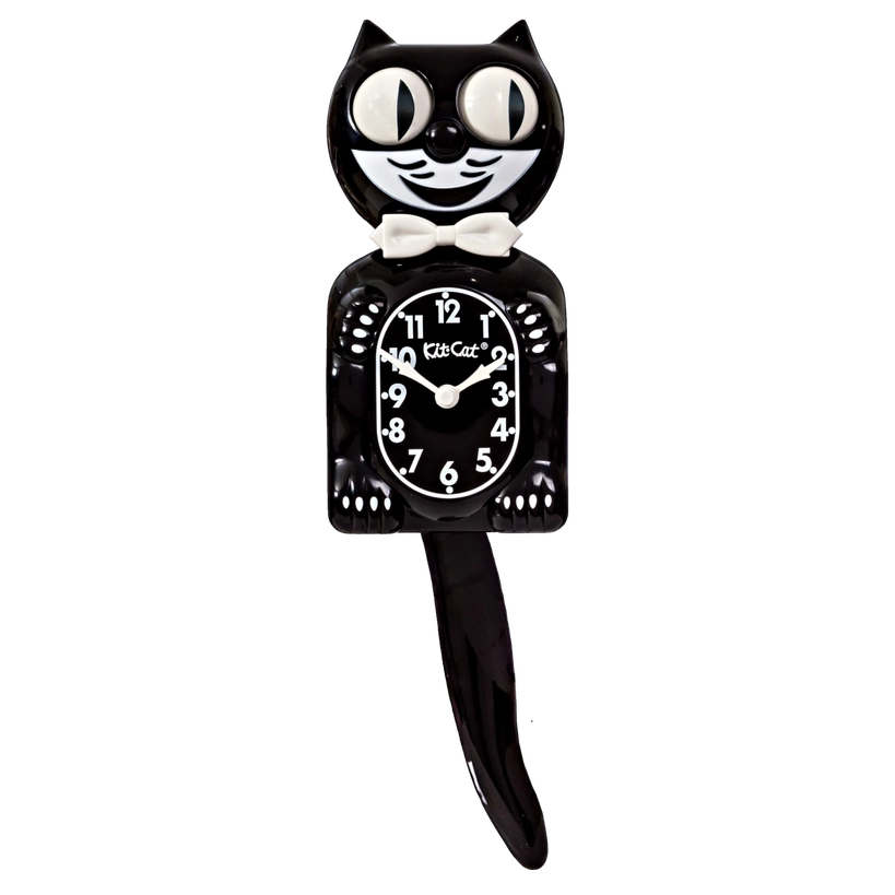 BLACK KIT CAT KLOCK