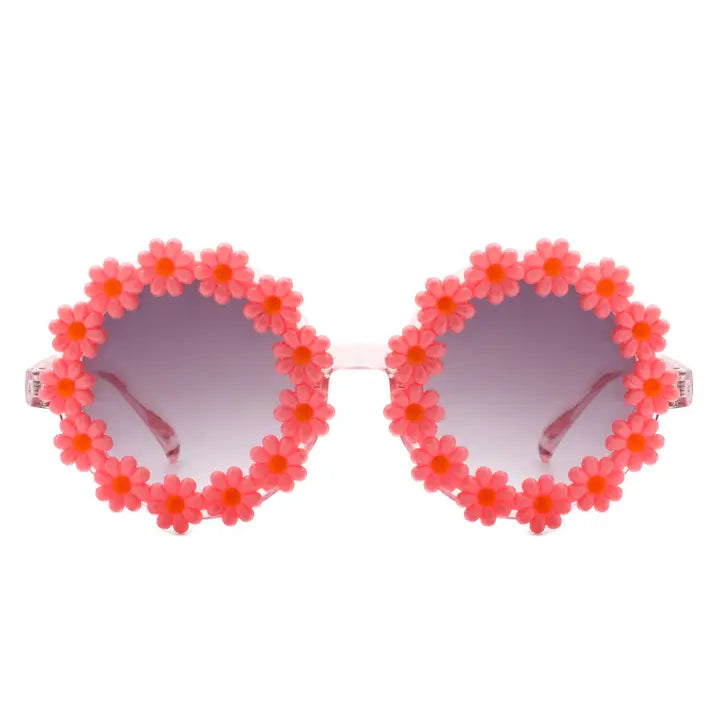 GIRLS PINK DAISY SUNGLASSES