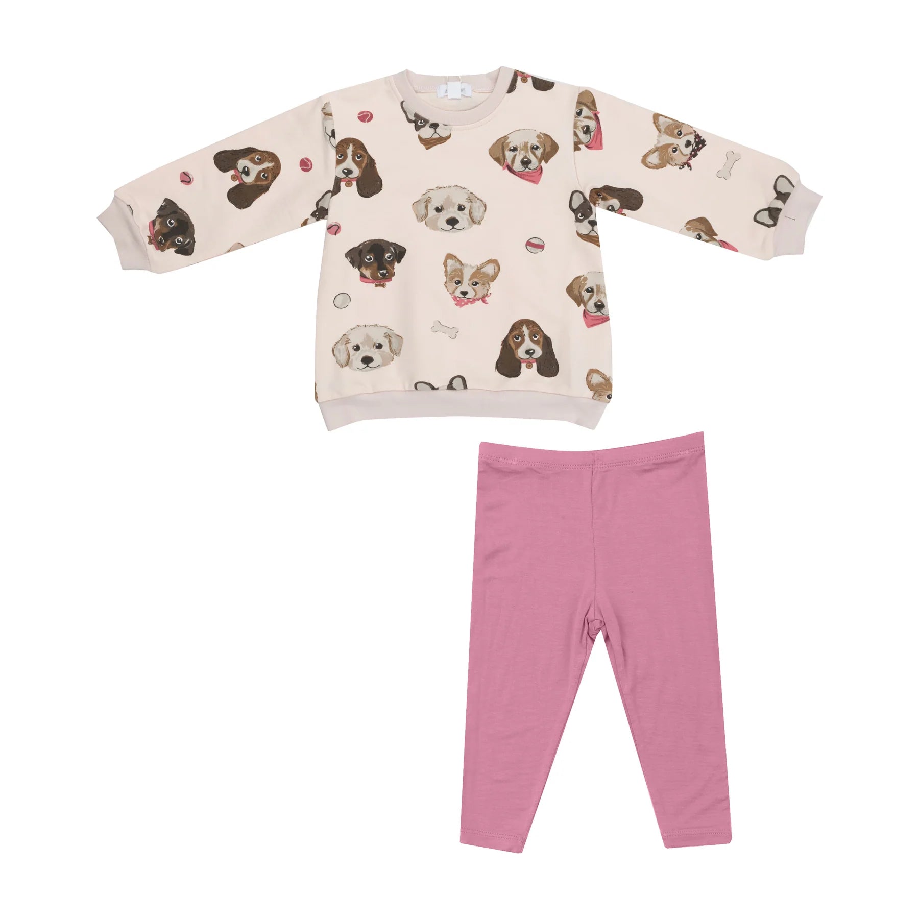 PRETTY PUPPY OVERSIZED SWEATSHIRT LEGGING SET