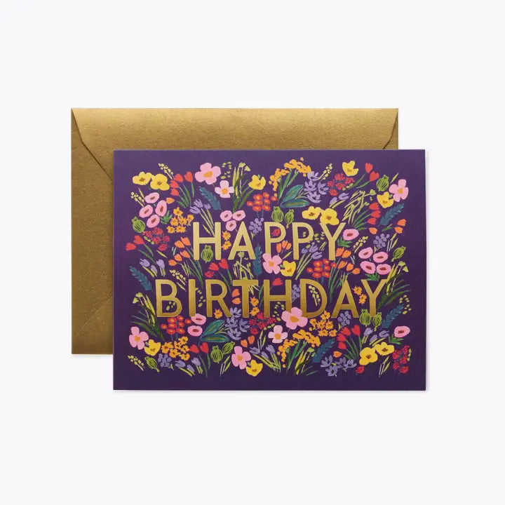 FLORAL BIRTHDAY CARD