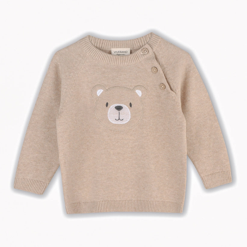 TEDDY BEAR BABY RAGLAN PULLOVER