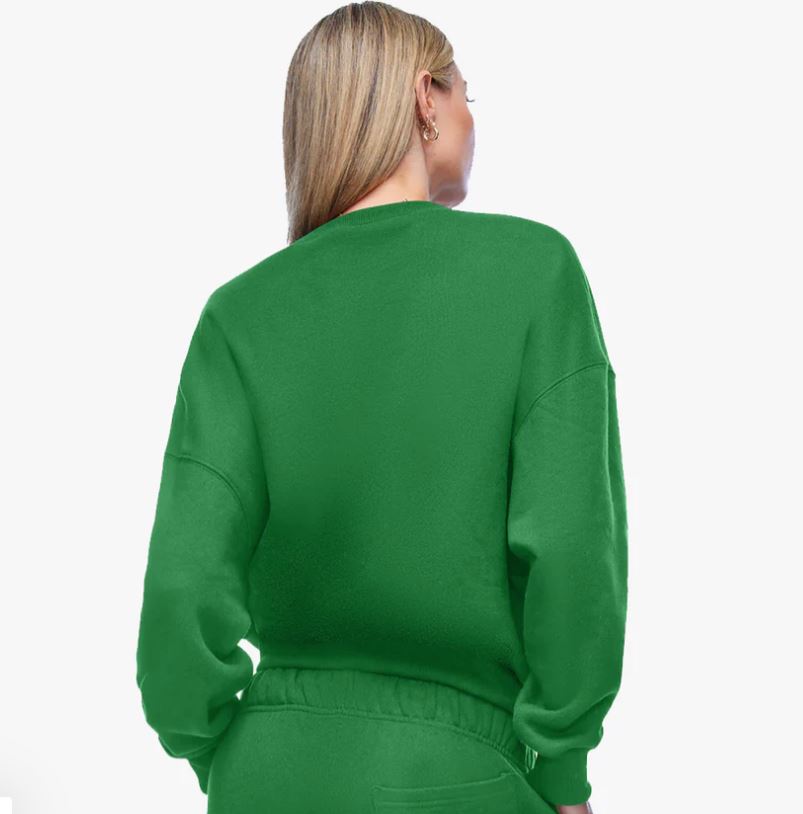 WOMENS ALE BOYFRIEND CREW - KELLY GREEN