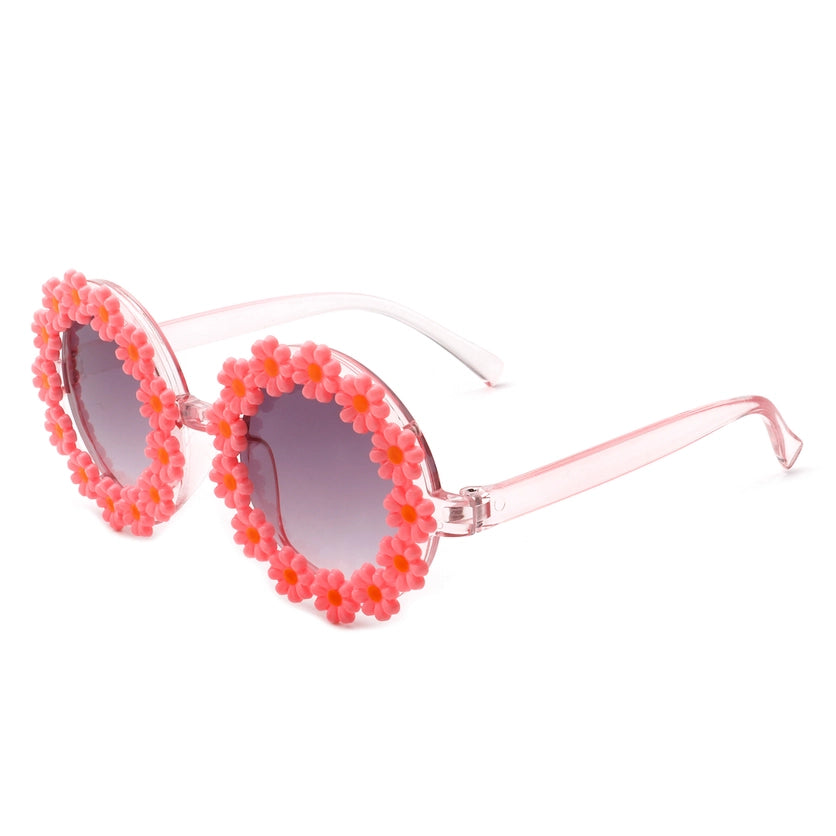 GIRLS PINK DAISY SUNGLASSES