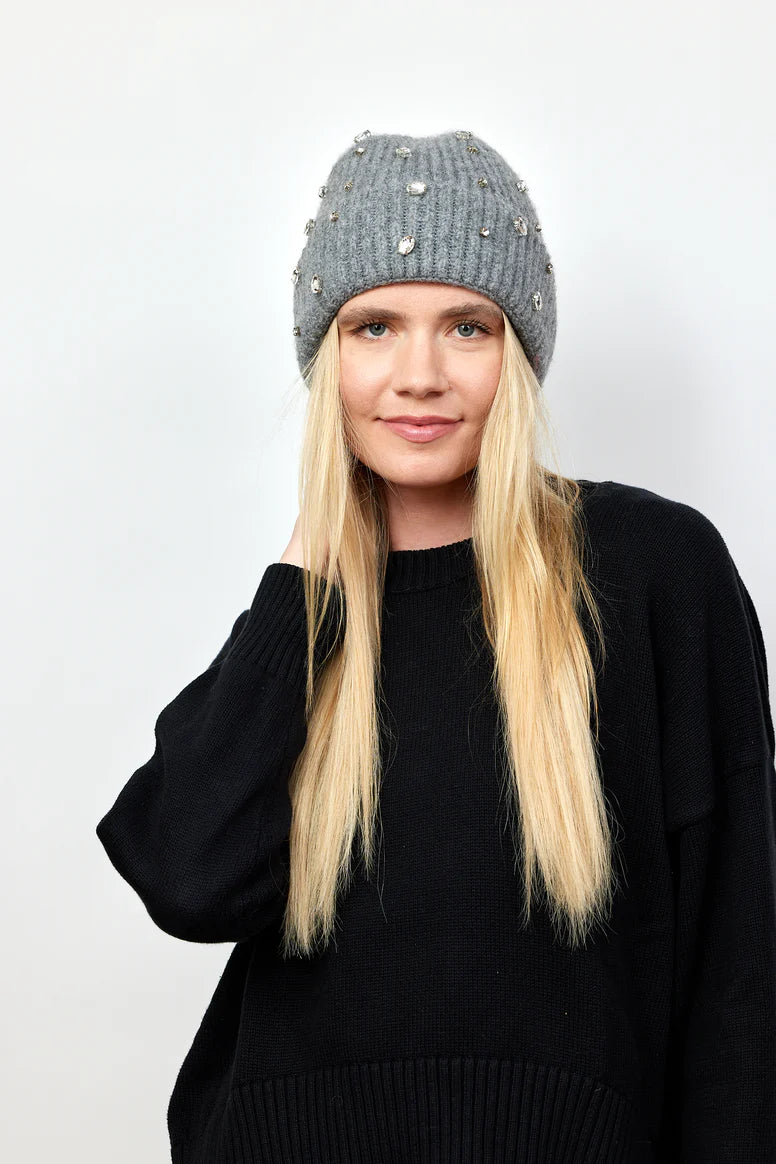 GREY GEM BEANIE