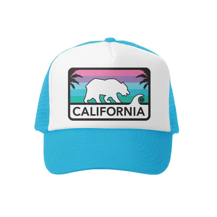 CALIFORNIA LICENSE BLUE TRUCKER HAT