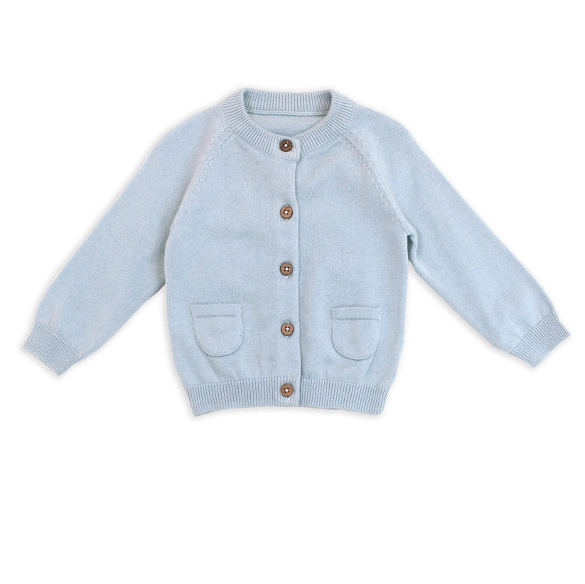 SKY BLUE MILAN KNIT CARDIGAN