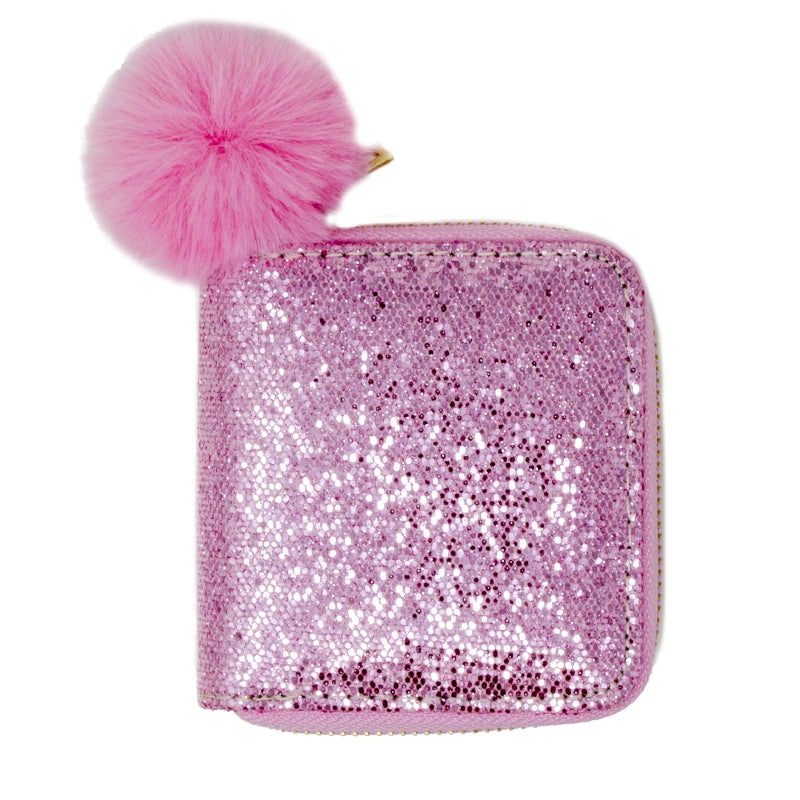 PINK GLITTER WALLET