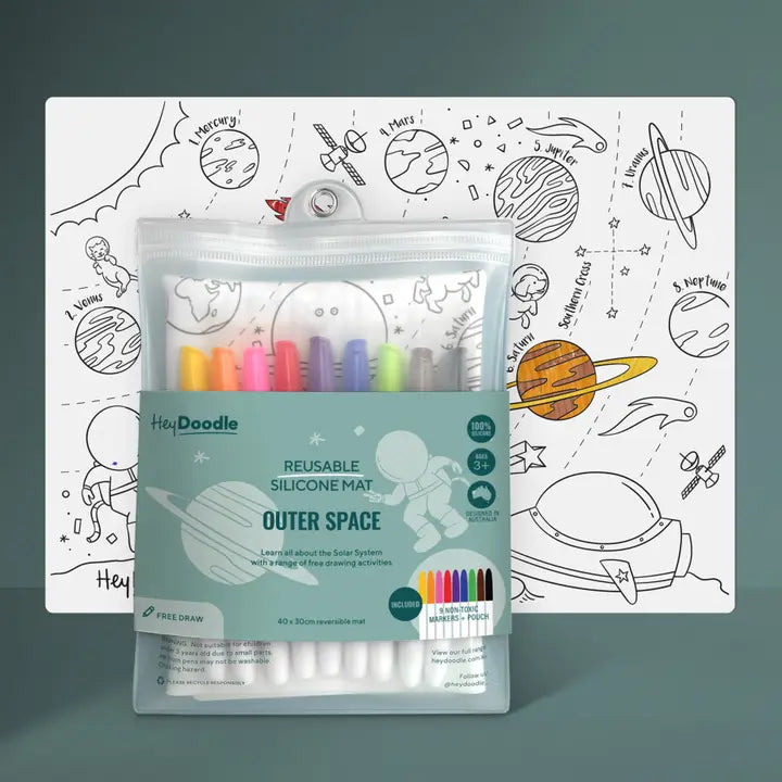 OUTER SPACE COLORING MAT