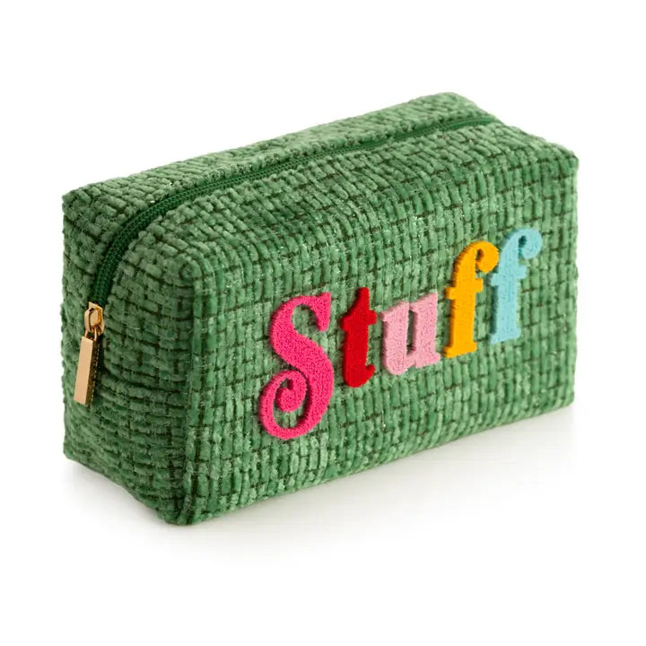 GREEN STUFF ZIP POUCH