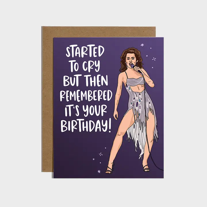 MILEY REMEMBERED BIRTHDAY CARD