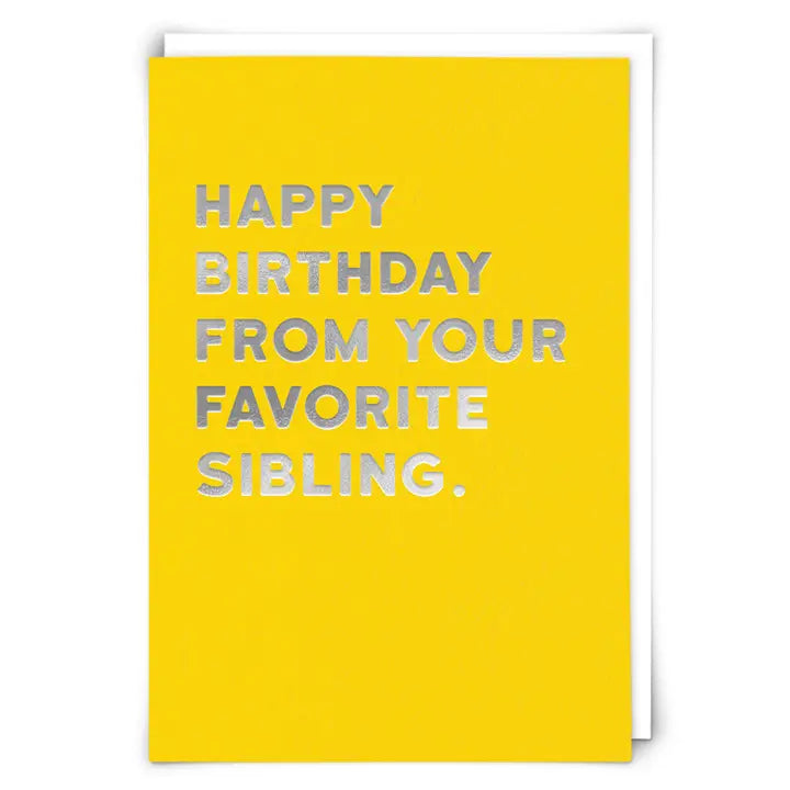 FAVORITE SIBLING CARD