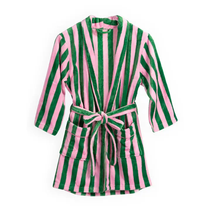 GREEN FELICITY STRIPE ROBE