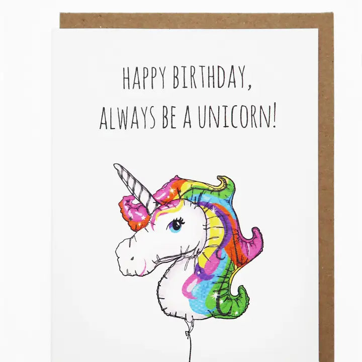 UNICORN HAPPY BIRTHDAY CARD