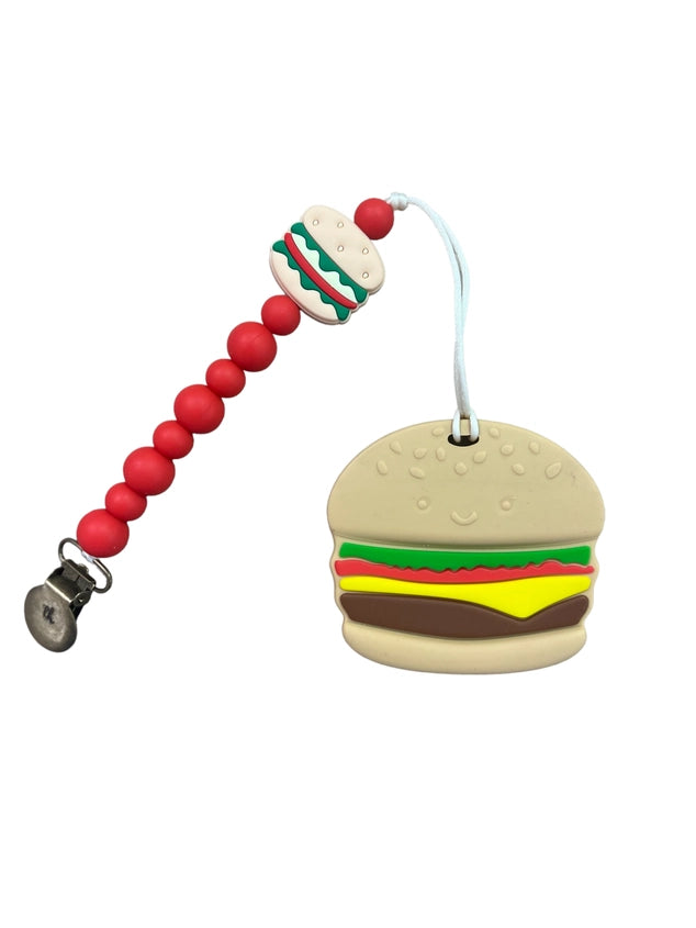 HAMBURGER TEETHER CLIP