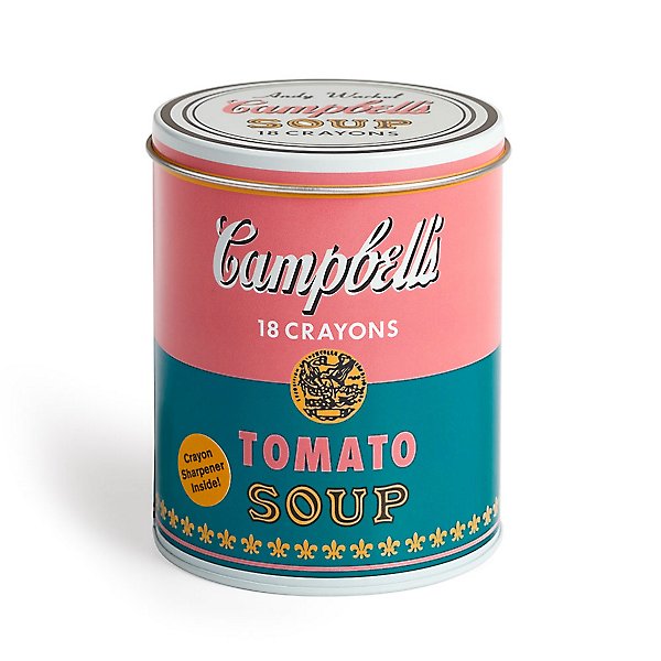 ANDY WARHOL SOUP CAN CRAYONS