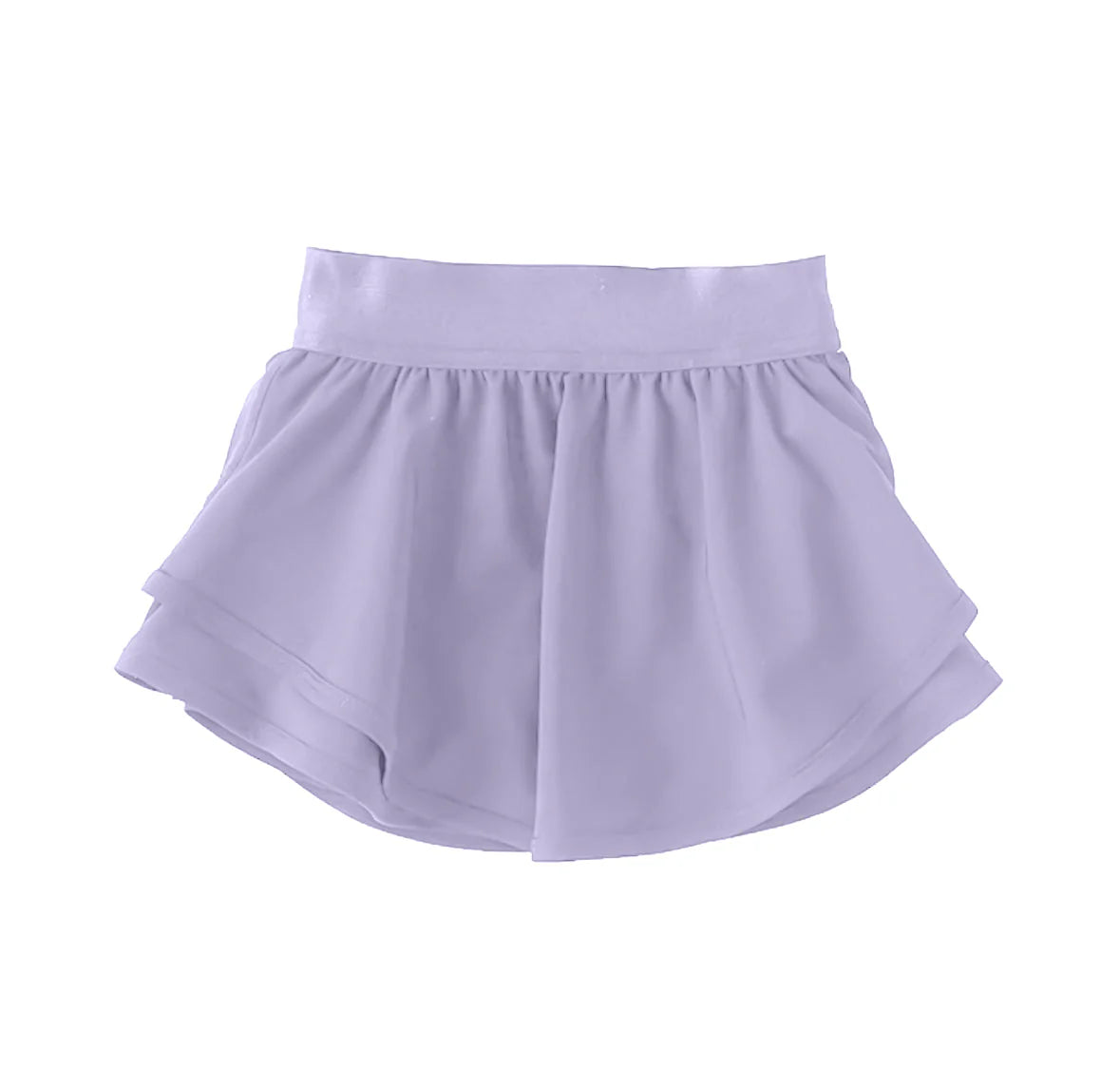 GIRLS LAVENDER JERSEY SKORT