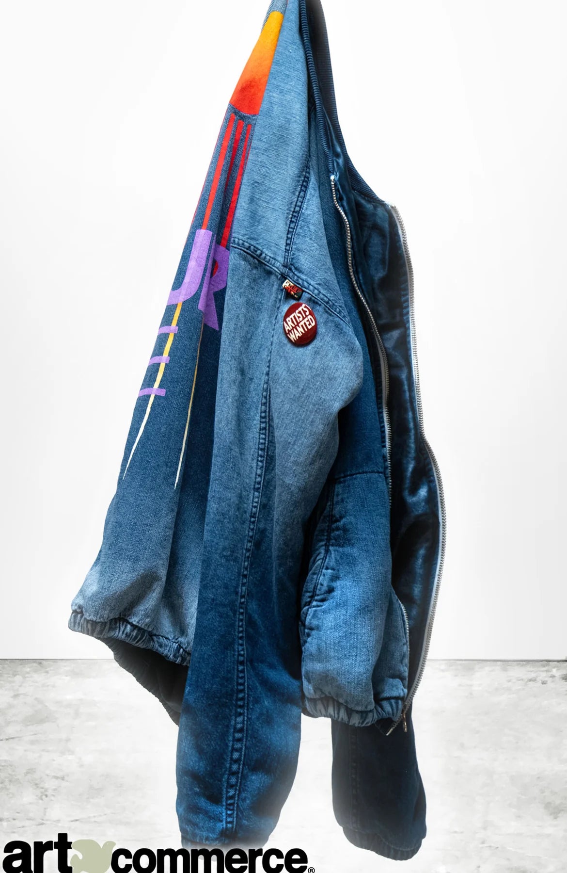 LNL INDIGO/SATIN GLASS-CLOUD BOMBER- INDIGO2