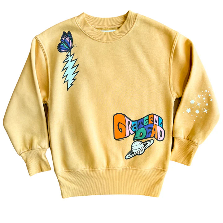 KIDS GRATEFUL DEAD YELLOW CREWNECK