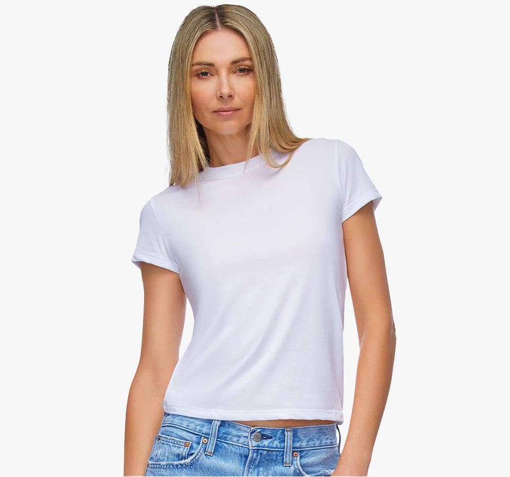 WOMENS TINA FITTED TEE - WHITE