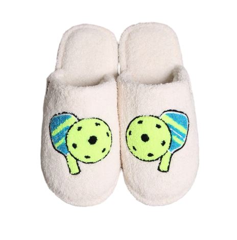 PICKLEBALL EMBROIDERED SLIPPERS