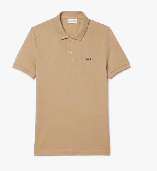 MENS LACOSTE VIENNESE BEIGE POLO