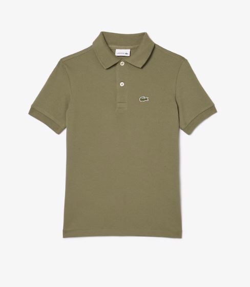 BOYS LACOSTE KHAKI POLO