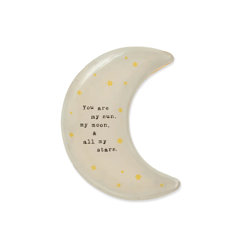 MY SUN MY MOON SMALL MOON DECOUPAGE PLATE