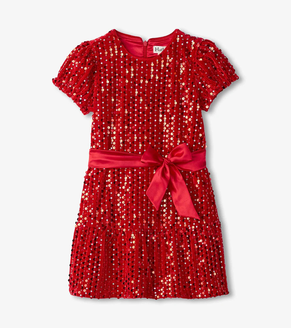 RED SEQUIN DRESS