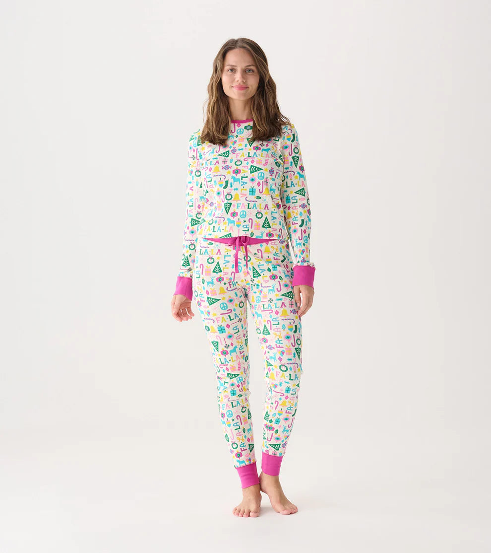 WOMENS PINK FALALA PJ SET