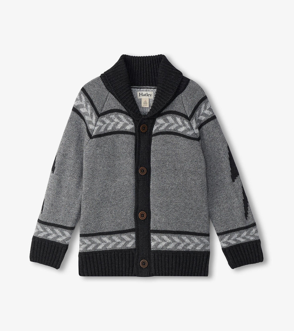 BOYS ROCK N' ROLL SHAWL CARDIGAN