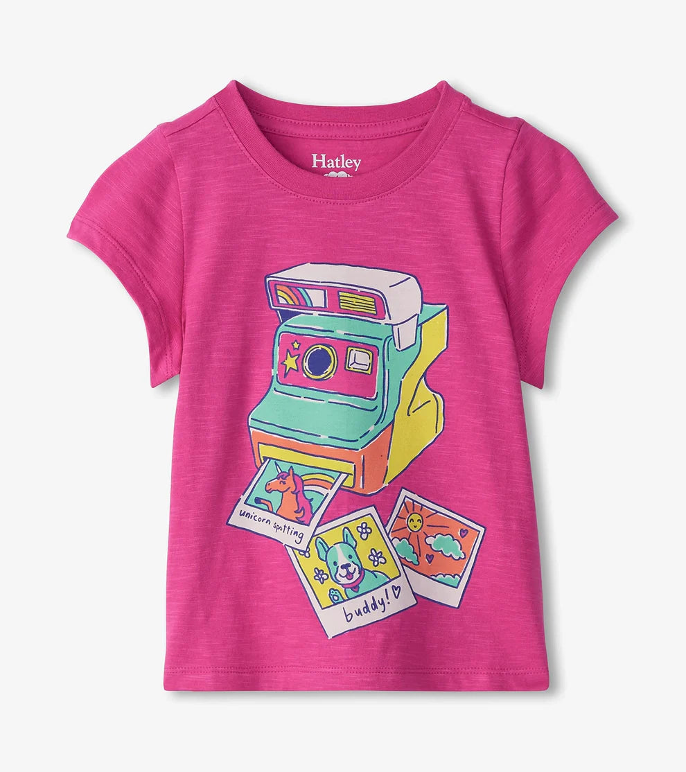 GIRLS FLASH PHOTO GRAPHIC TEE