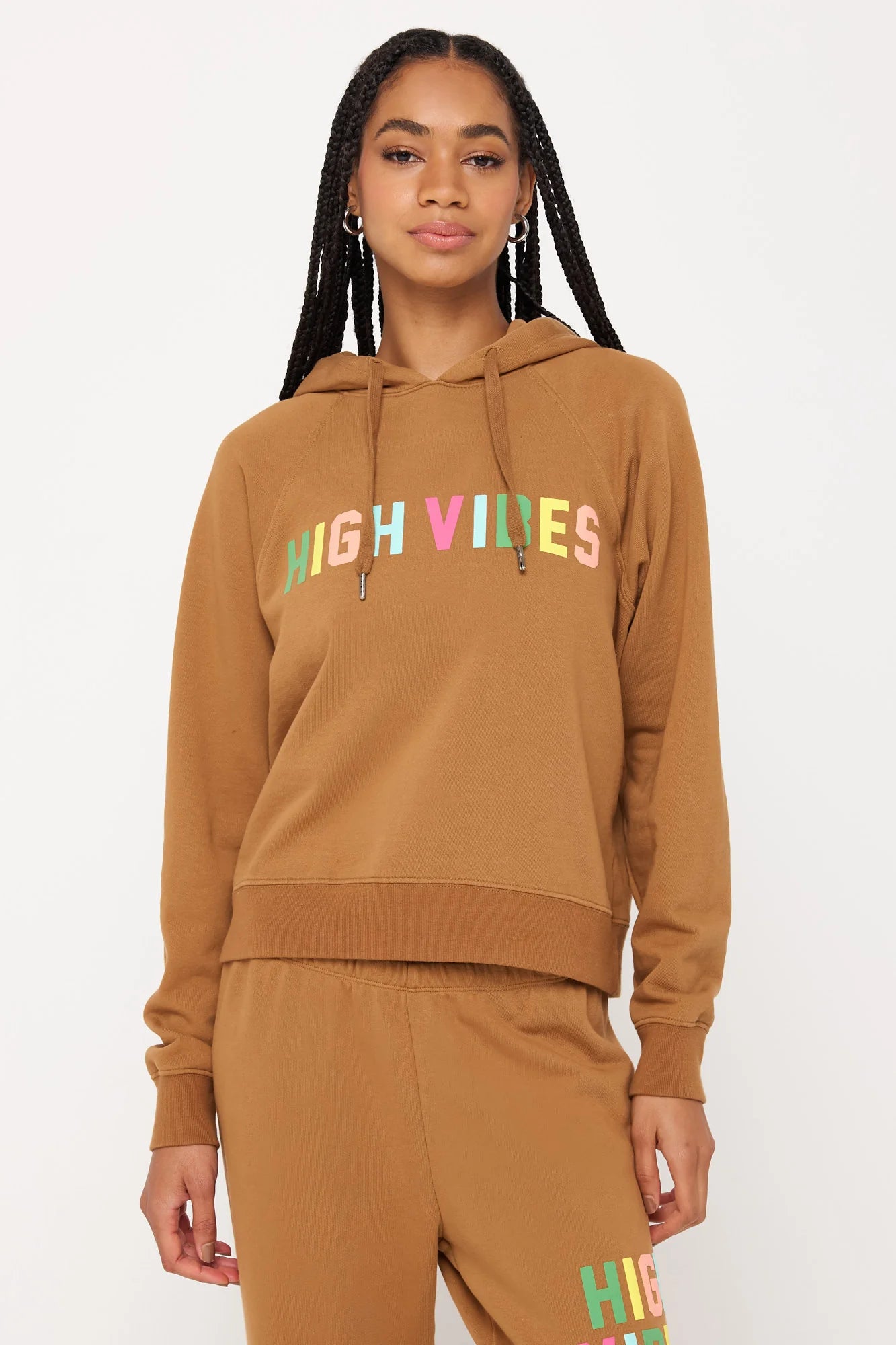 HIGH VIBES HARPER CROP HOODIE