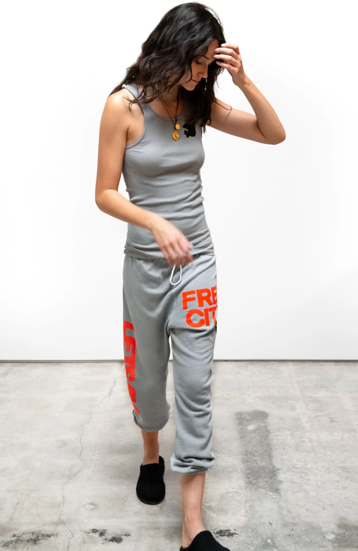 LETSGO FREECITY OG SUPERVINTAGE SWEATPANT - SILVER PLANT