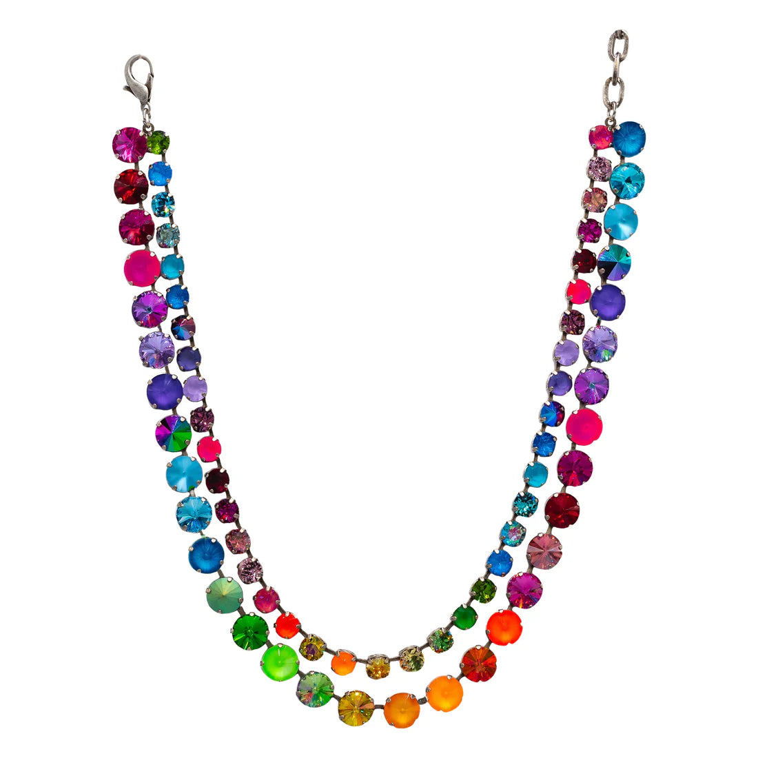 GWENETH NECKLACE IN WATERMELON RAINBOW