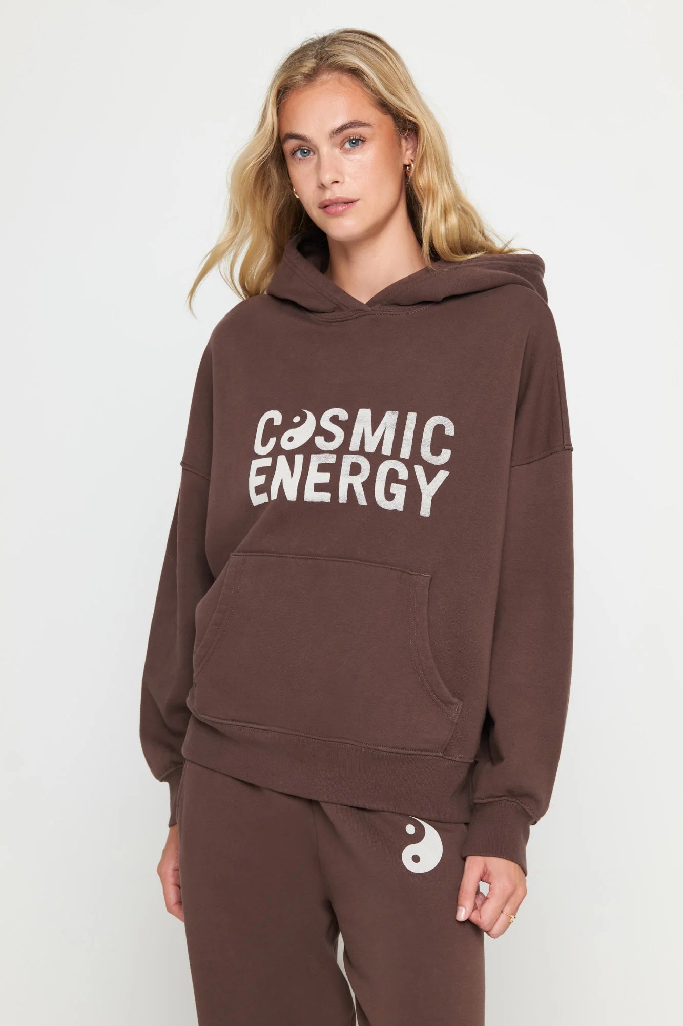 COSMIC ENERGY EASY HOODIE - MOCHA