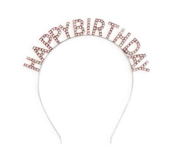 PINK HAPPY BIRTHDAY RHINESTONE HEADBAND