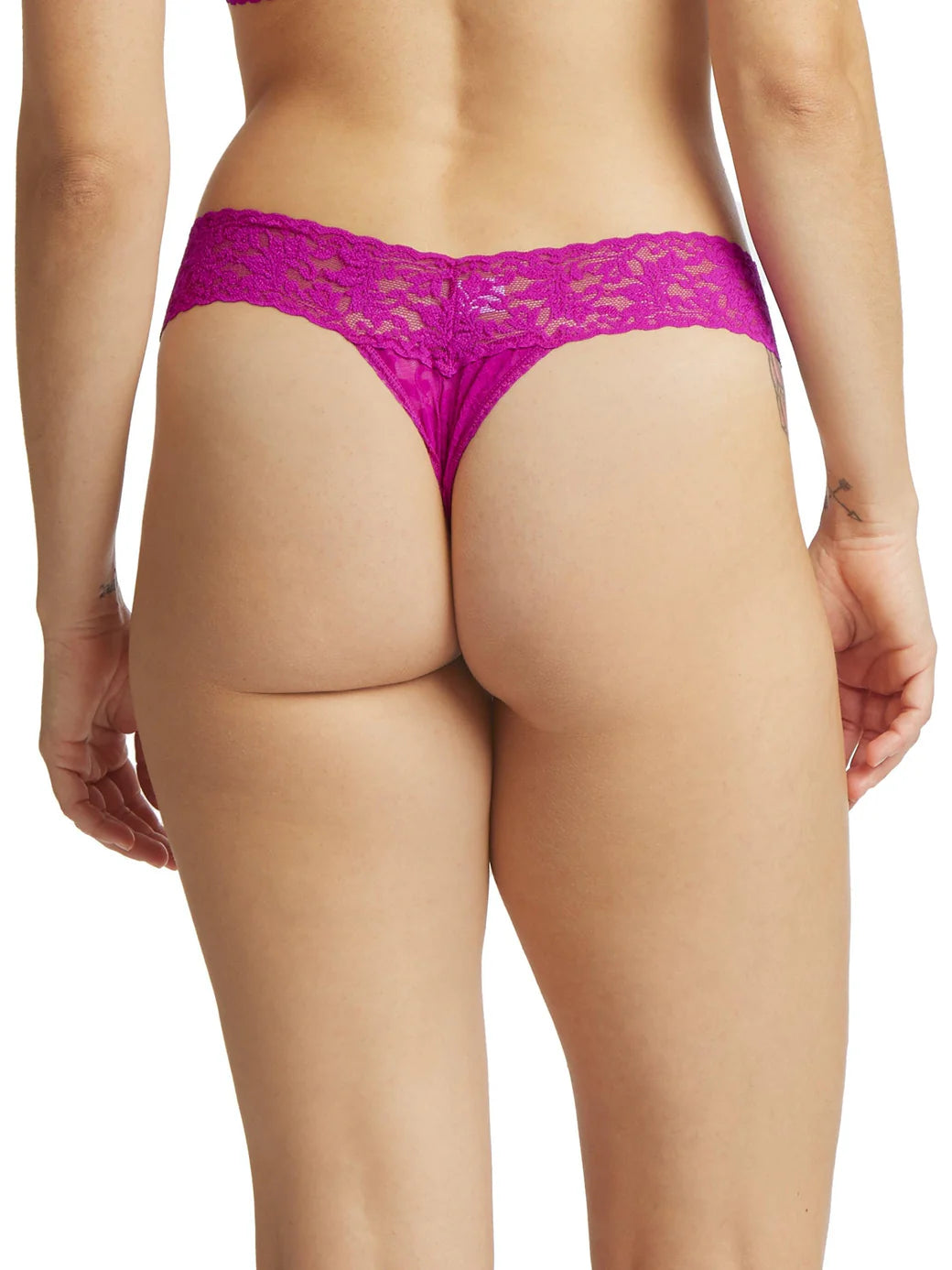 COUNTESS PINK SIGNATURE LACE LOW RISE THONG