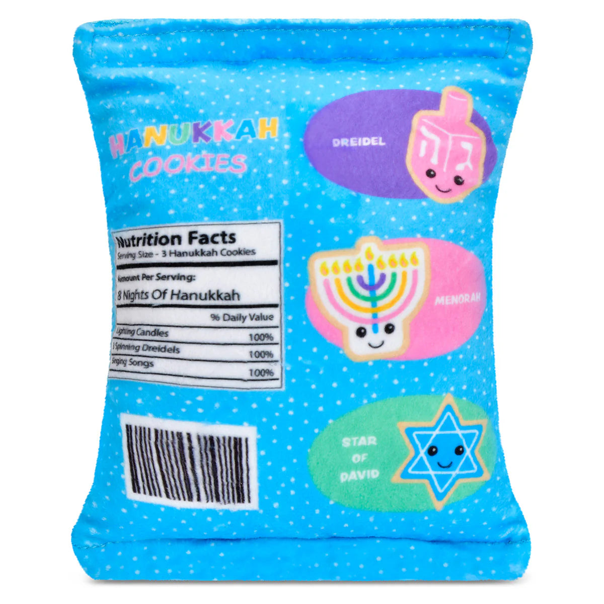 HANNUKAH MENORAH BAG OF COOKIES PLUSH